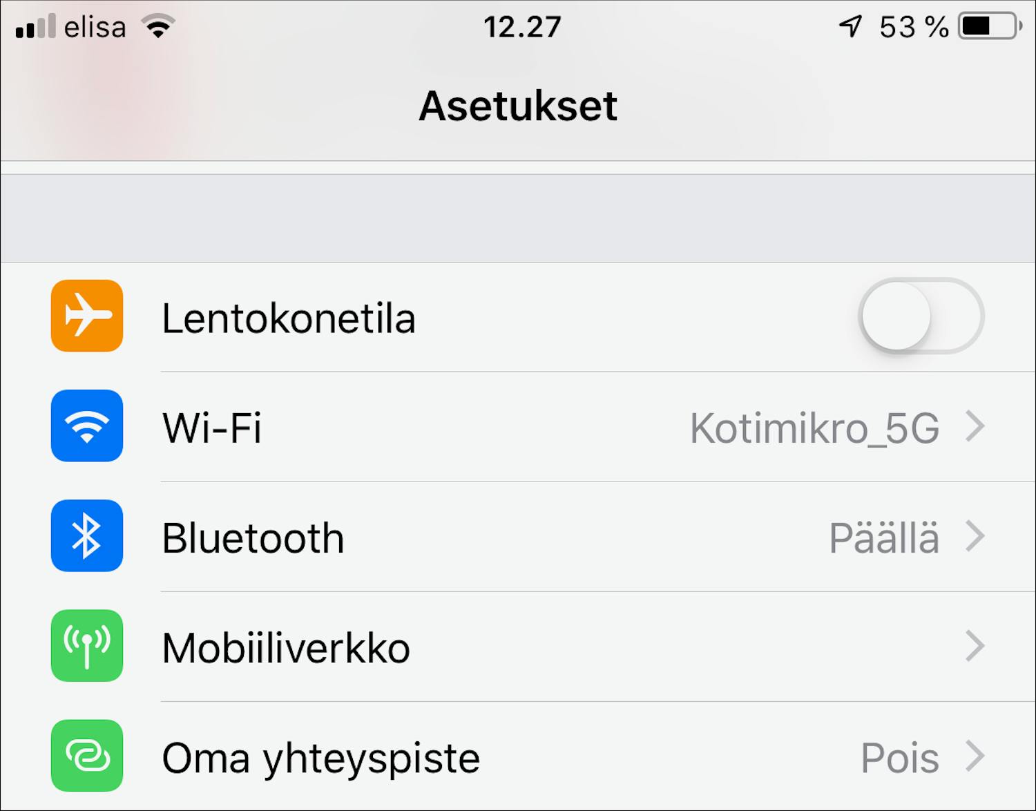 Bluetooth iPhonessa. Ota bluetooth käytöön iPhonessa